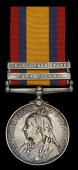 Queen’s South Africa 1899-1902, 2 clasps, Cape Colony, Orange Free State (2708. Pte. G. Bass. 1/Oxfd: L.I.)...