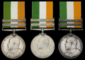 King’s South Africa, 2 clasps, South Africa 1901, South Africa 1902 (3) (4184 Pte. J. Alderman. Oxford: L.I.; 5555...