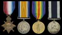 Four: Chief Petty Officer C. R. Dewdney, Royal Navy, who served in H.M.S. Centurion at the Battle of...