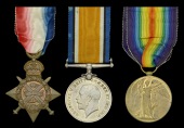 Three: Private O. E. Scott, 1st Battalion, King’s Own (Royal Lancaster Regiment), who was killed in action during...