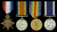 Four: Chief Petty Officer J. Hoyland, Royal Navy

1914-15 Star (160838, J. Hoyland, C.P.O., R.N.); British War and...
