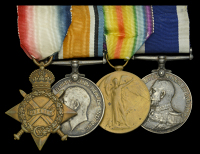 Four: Temporary Chief Petty Officer C. B. Balding, Royal Navy

1914-15 Star (J.36634, C. B. Balding, Ord. R.N.);...