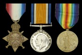 Three: Lieutenant A. V. Warrington, 28th Battalion, Australian Imperial Force, who was wounded in action in August...