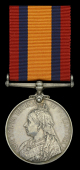 Queen’s South Africa 1899-1902, no clasp (30 Sjt: Maj: C. O. Armstrong. Willowmore R.C.) poor attempt to...