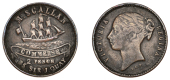 Miscellaneous Tokens and Checks, Co DUBLIN, Dublin, M[ichael] Scallan, copper Twopence by Parkes [1861-72], 23mm...