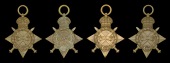1914-15 Star (4) (13658 Pte. S. Cowburn. Oxf. & Bucks. L.I.; 2518 Pte. G. Meadows, Oxf. & Bucks. L.I.; 16684 Pte. J....
