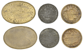 Tickets and Passes, Travelling Exhibitions: T[homas] Corry (3), ireland its scenery music & antiquities, etc, round...
