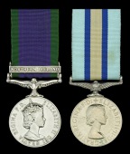 Family Group:

General Service 1962-2007, 1 clasp, Northern Ireland (SAC. S. F. Hinton (P8101731) RAF); Royal...