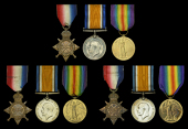 Three: Sergeant D. J. Baker, Oxfordshire and Buckinghamshire Light Infantry
1914-15 Star (16805 Pte. D. J. Baker,...
