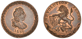 18th Century Tokens, Unlocalised issues, Skidmore’s Penny for the Centenary of the Revolution, bust of William III...
