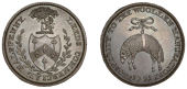 18th Century Tokens, YORKSHIRE, Leeds, Samuel Birchall, Halfpenny, 1795, arms, rev. fleece, edge armis tuteris...