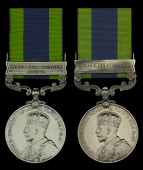 India General Service 1908-35 (2), 1 clasp, North West Frontier 1930-31 (2815810 Pte. H. Boyce. Seaforth.); another,...