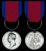 Waterloo 1815 (John Blackburn, 2nd Batt. 30th Reg. Foot.) fitted with original steel clip and replacement ring...