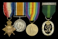 Four: Major L. J. Dilliway, T.D., Essex Regiment and Machine Gun Corps 

1914-15 Star (1113 Sjt. L. J. Dilliway....