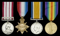 Four: Leading Seaman G. A. Cronin, Royal Navy

Naval General Service 1915-62, 1 clasp, Persian Gulf 1909-1914...