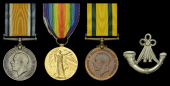 Three: Private C. Ell, Oxfordshire and Buckinghamshire Light Infantry, who was severely wounded on the Western Front...