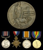 A Great War ‘Western Front’ M.M. group of four awarded to Second Lieutenant A. Bradley, King’s Own Yorkshire...