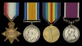 Four: Private T. Webster, Oxfordshire and Buckinghamshire Light Infantry, who later became an in-pensioner at the...