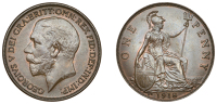 George V (1910-1936), Penny, 1918kn (F 184; BMC 2254; S 4053). Good extremely fine, glossy patina, attractive	...