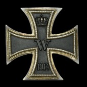 Germany, Prussia, Iron Cross 1914, First Class breast badge, silver with iron centre, with pin-back suspension, good...