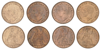 George VI (1936-1952), Pennies (4), all 1951 (F 242; BMC 2422; S 4117) [4]. Some spotting, otherwise extremely fine...