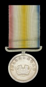 Defence of Jellalabad 1842, Mural Crown, unnamed as issued, fitted with replacement silver straight bar suspension,...