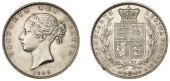 Victoria (1837-1901), Halfcrown, 1842 (ESC 2717; S 3888). Bright from past cleaning, some surface marks and a...