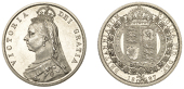 Victoria (1837-1901), Proof Halfcrown, 1887 Jubilee (ESC 2772; S 3924). Obverse fields rather hairlined and of...