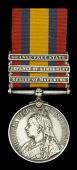The Queen’s South Africa Medal awarded to Private P. C. de Sconde, Kimberley Volunteer Regiment, who was killed in...