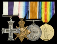 A Great War ‘Battle of Cambrai’ M.C. group of four awarded to Lieutenant R Hale-White, Army Service Corps,...