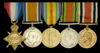 Five: Trumpeter V. C. Turner, Royal Horse Artillery

1914-15 Star (450. Tptr. V. C. Turner. R.H.A.); British War...