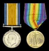 Pair: Sergeant T. Kavanagh, Royal Flying Corps

British War and Victory Medals (4357 Sjt. T. Kavanagh. R.F.C.)...