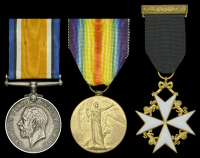 Pair: Lieutenant G. F. Lane, Royal Flying Corps and Royal Air Force, who was wounded in action on 5 October...