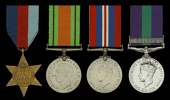 Four: Major A. C. Eyre, Oxfordshire and Buckinghamshire Light Infantry

1939-45 Star; Defence and War Medals...