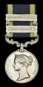 Punjab 1848-49, 2 clasps, Chilianwala, Goojerat (W. Walsh, 3rd Lt. Dragns.) light contact marks, otherwise good very...