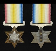 Maharajpoor Star 1843 (Private Richard Tomkinson H.M. 16th Lancers) fitted with a replacement steel straight bar...