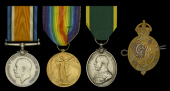 Three: Private R. Saunders, Oxfordshire and Buckinghamshire Light Infantry, late Household Battalion and Grenadier...