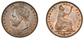 George IV (1820-1830), Farthing, 1826, type 2, Arabic date numeral (Cooke –; BMC 1439; S 3825). Extremely fine,...