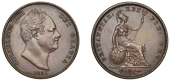 William IV (1830-1837), Penny, 1831, .w.w on truncation (BMC 1458; S 3846). Graze behind head, otherwise about...