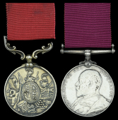 Defective Medals (2): Army L.S. & G.C., V.R., 3rd issue, small letter reverse (2640 S.... Cava.... 1/16 Regt.)...