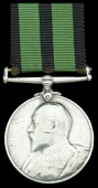 Ashanti 1900, no clasp, high relief bust (57 Pte. Chintenga. 1st. K.A.R.C.) edge bruising, heavily polished and...