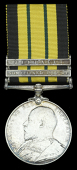 Africa General Service 1902-56, 2 clasps, Somaliland 1902-04, Jidballi (87 Sepoy Bhagtoo. 20th. D.C.O. Infty.) test...