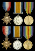 Three: Leading Stoker G. Smith, Royal Navy
1914-15 Star (303830. G. Smith. Sto.1 R.N.); British War and Victory...