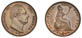 William IV (1830-1837), Farthing, 1834, rev. B (Cooke 240; BMC 1471; S 3848). Extremely fine, much original colour	...