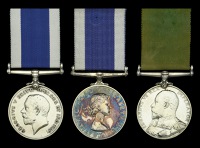 Royal Navy L.S. & G.C. (2), G.V.R., 3rd issue, coinage head (K.13301 C. A. Clayton. Ch. Sto. H.M.S. Kent.); E.II.R.,...