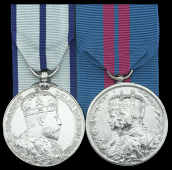 Delhi Durbar 1903, silver, with area of erasure to edge, and lacking integral silver riband buckle; Delhi Durbar...