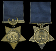 Khedive’s Star 1882, the reverse Regimentally impressed ‘1977 J. E. 1st. Bn. The R.S. Regt.’, nearly very...