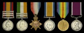 Six: Acting Colour Sergeant E. Hazell, Oxfordshire Light Infantry, later Oxfordshire and Buckinghamshire Light...