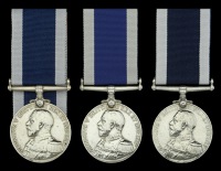 Royal Navy L.S. & G.C., G.V.R., 2nd issue, fixed suspension (3), (298870 C. R. Larcombe. C. Sto. H.M.S. Barham.;...