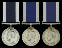Royal Navy L.S. & G.C., G.VI.R., 1st issue (3), (MX.45071 R. L. Main. S.C.P.O. H.M.S. Dunluce Castle; MX.46254 G. A....